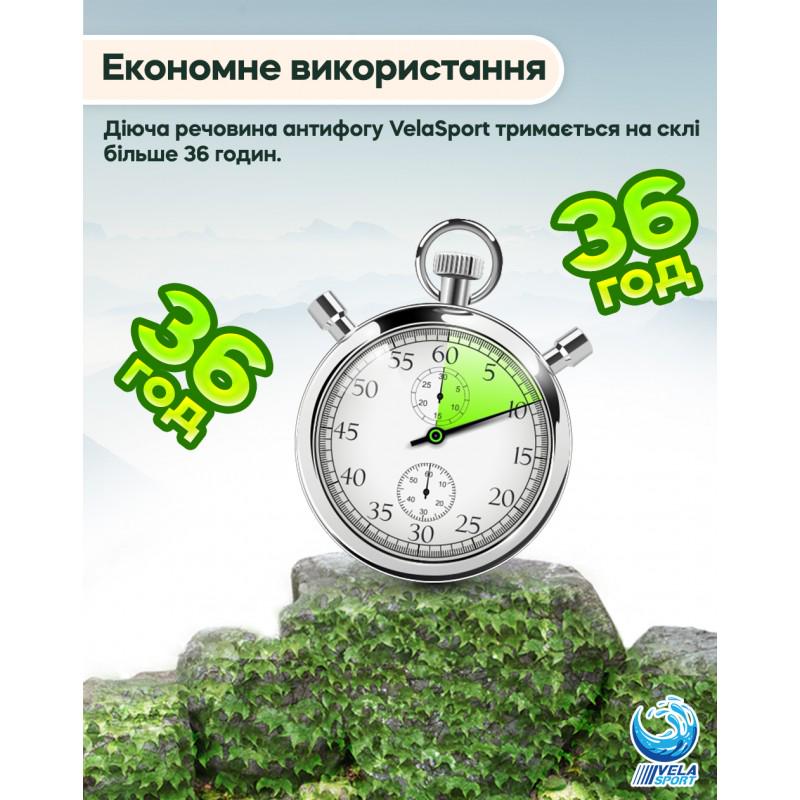 Спрей проти запотівання VelaSport NoFog PRO для масок і окулярів 30/200 мл 2 шт. Прозорий (00922) - фото 10