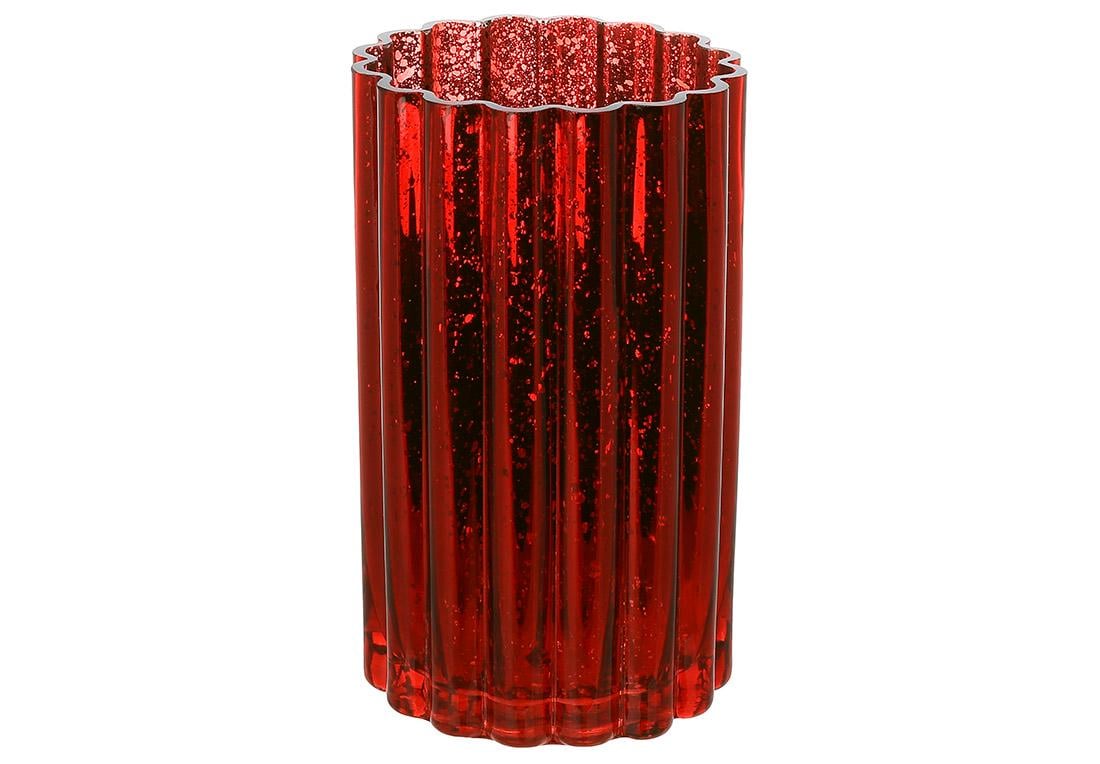 Ваза-подсвечник стекло 12x20 см (527-843)