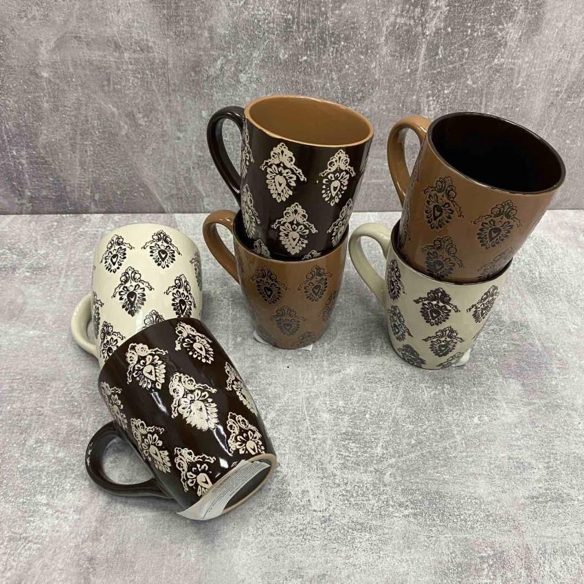 Набір кружок Interos Візерунки MIX 340 мл 6 шт. (KW 141 88170)