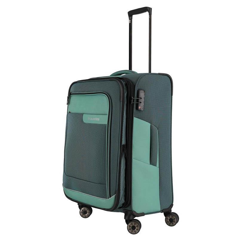 Валіза на 4 колесах Travelite Viia M 70/80 л Green (TL092848-80) - фото 4