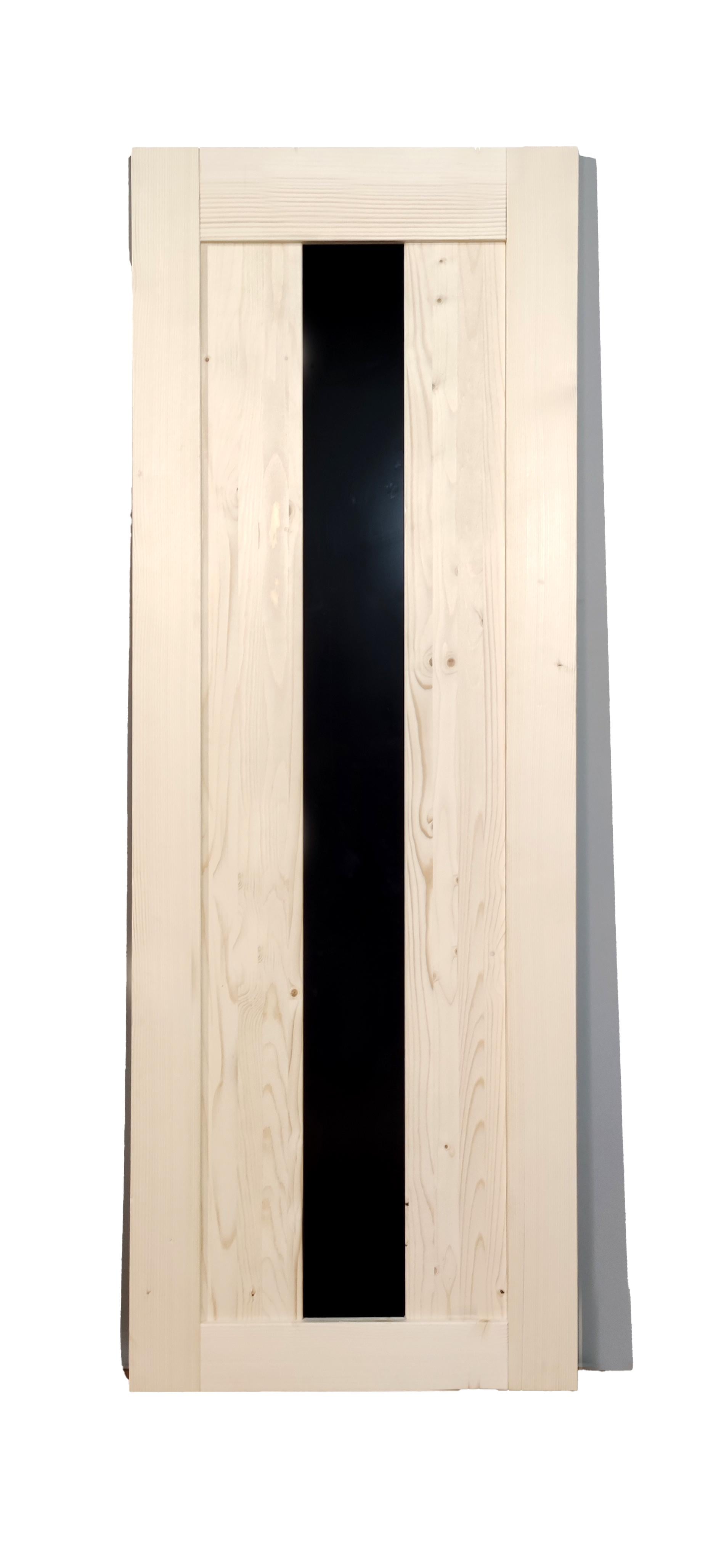 Дверь межкомнатная деревянная ALEDRO под покраску со стеклянной вставкой 2000х700х40 мм (29318191)