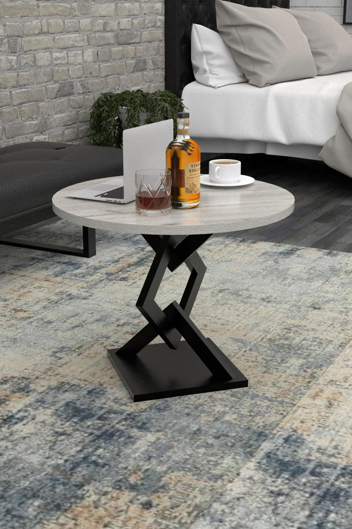 Журнальный столик EcoLoft Гелиос DSP-1132 в стиле лофт Дуб Кортона (23296877) - фото 2 Журнальный столик EcoLoft Гелиос DSP-1132 в стиле лофт Дуб Кортона (23296877) - фото 2