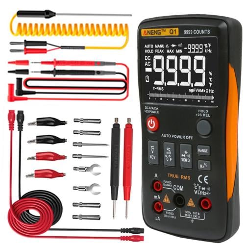 Мультиметр цифровой ANENG Q1 Pro True RMS NCV 9999 отсчетов