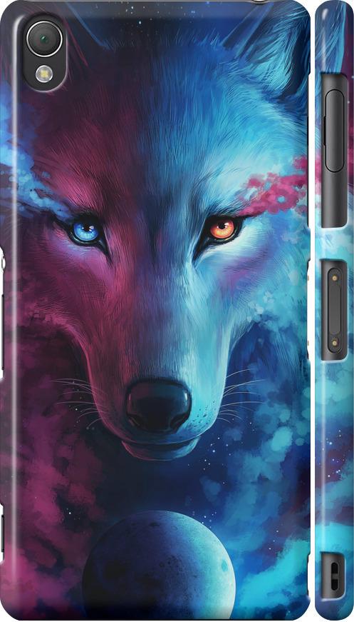 Чехол на Sony Xperia Z3 D6603 Арт-волк (3999m-58-42517) Чехол на Sony Xperia Z3 D6603 Арт-волк (3999m-58-42517)