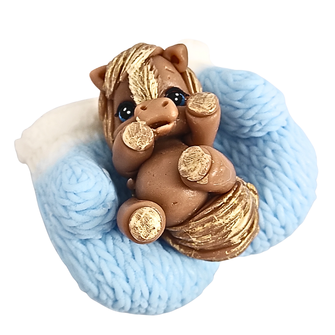 Мило ручної роботи Bila Lileya Поні на рукавичках новорічне (MS-00085)