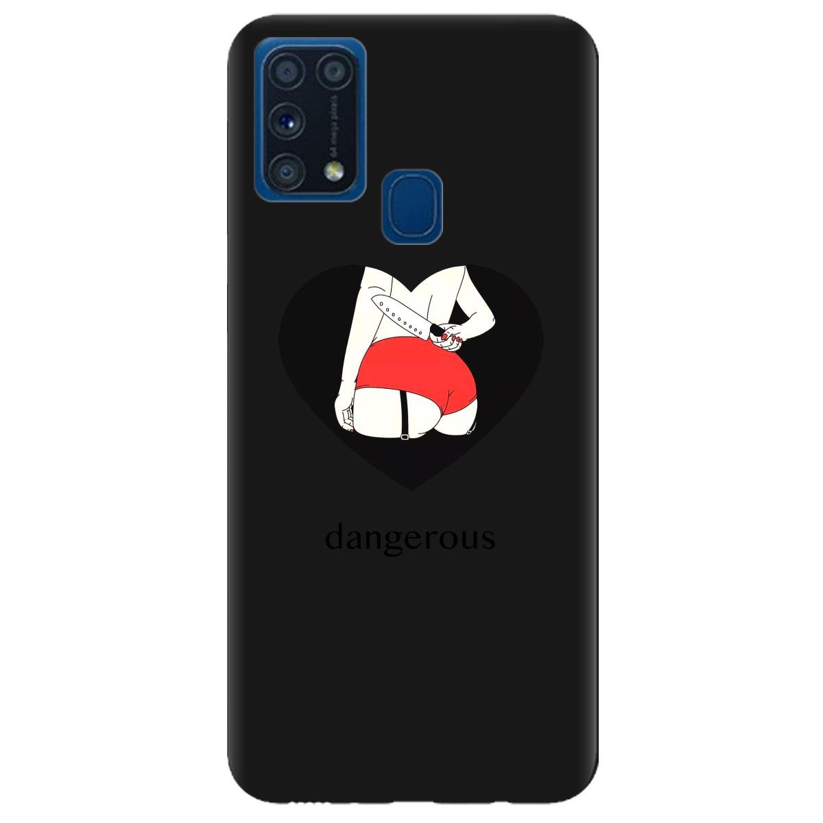 Силиконовый чехол Zorrov для Samsung Galaxy M31 - Dangerous (14190050222099780)