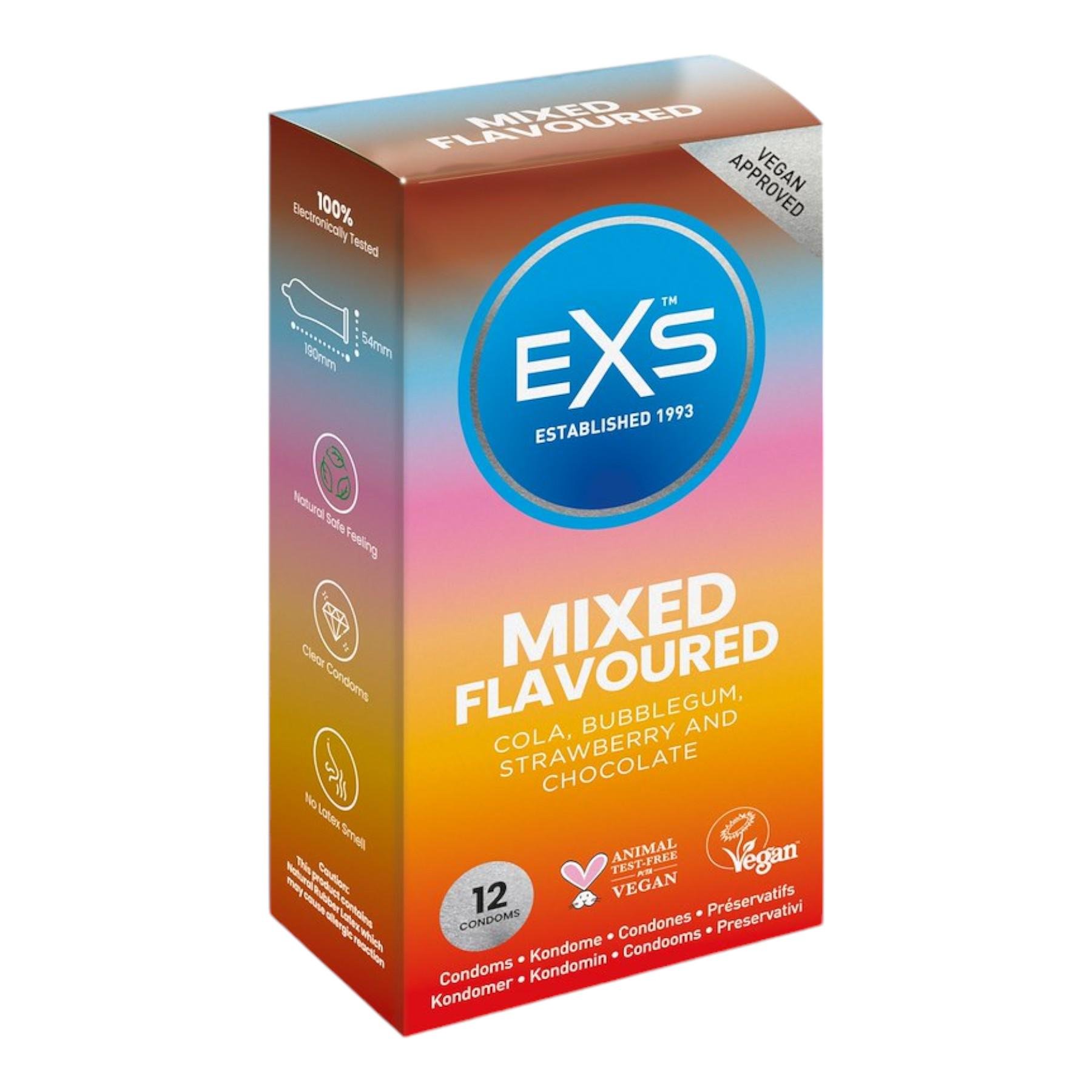 Оральные презервативы Flavored Mix EXS №12