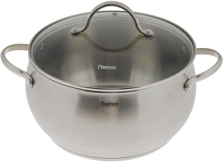Каструля Fissman Martinez 5,9 л пузата з нержавіючої сталі (FN-SS-5139)