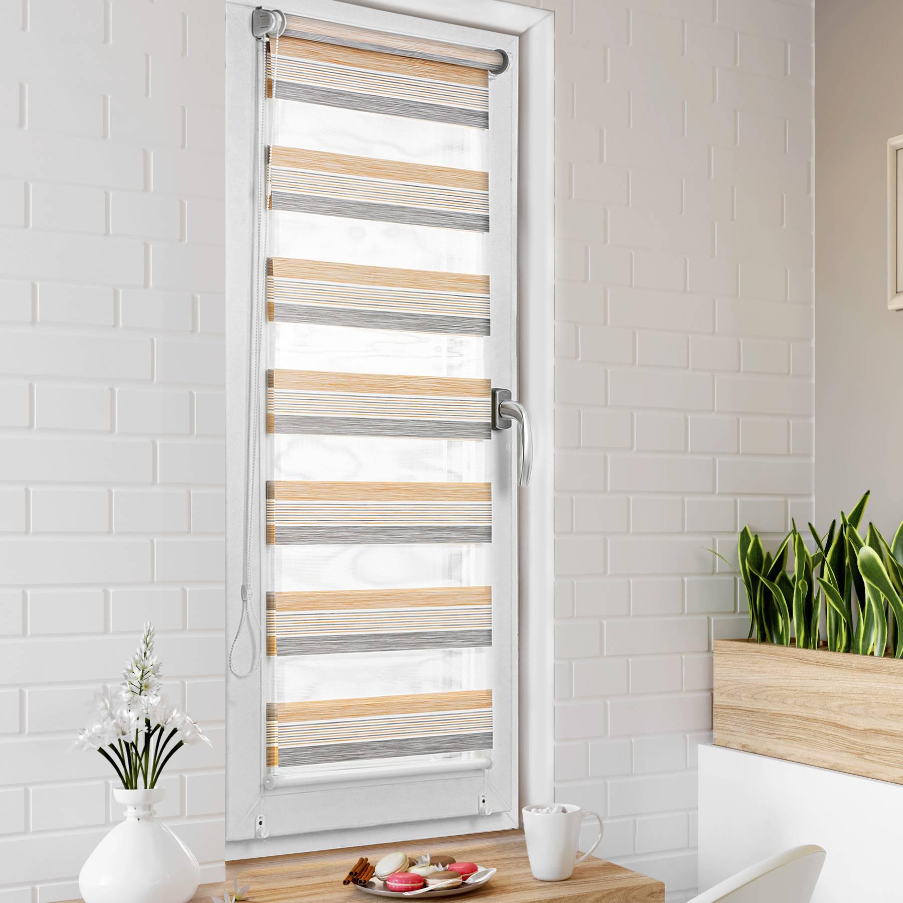 Ролет День Ночь Roll de Luxe 135x160 см Мокачино