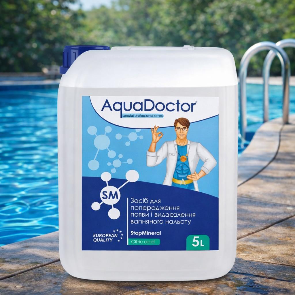 Средство для снижения жесткости воды в бассейне AquaDoctor SM StopMineral 5 л (20479)