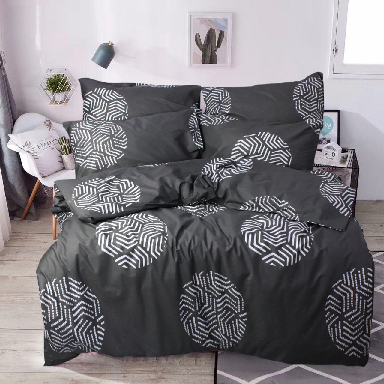 Простыня С0234 145x214 см Серый/Черный (159518)