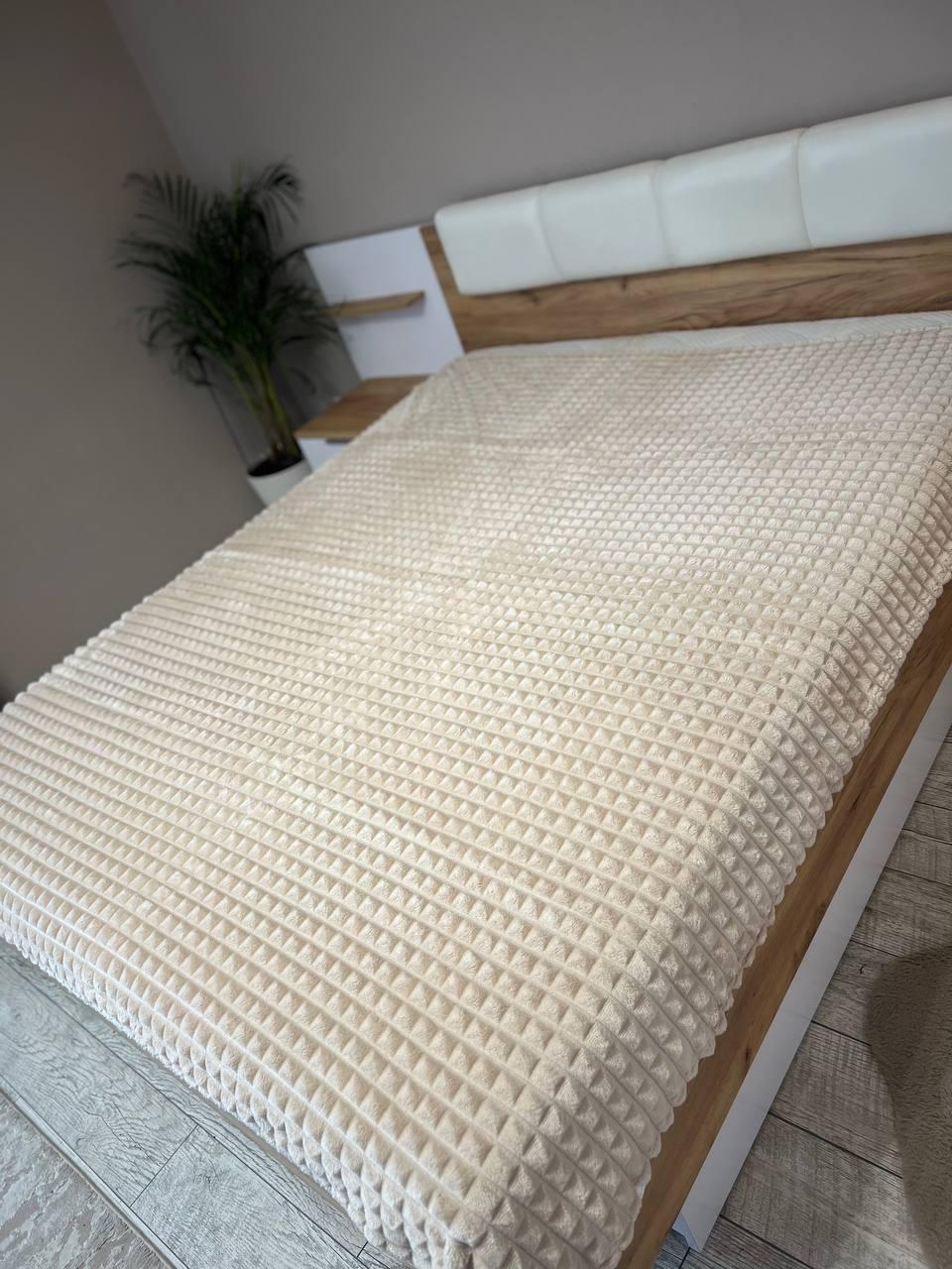 Плед Крокодил 150х200 см Молочний (Д-al-krokodil-004) - фото 1 Плед Крокодил 150х200 см Молочний (Д-al-krokodil-004) - фото 1