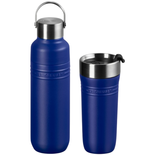 Набор из термокружки и бутылки для воды Le Creuset On The Go Azure (41067192200001/41066282200001)