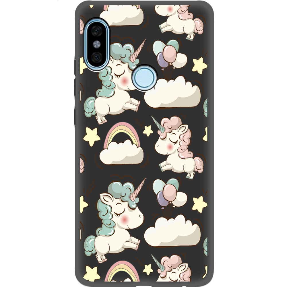 Чохол BoxFace Xiaomi Redmi Note 5 / Note 5 Pro Unicorns Чорний силікон (32971-cc2-34771)