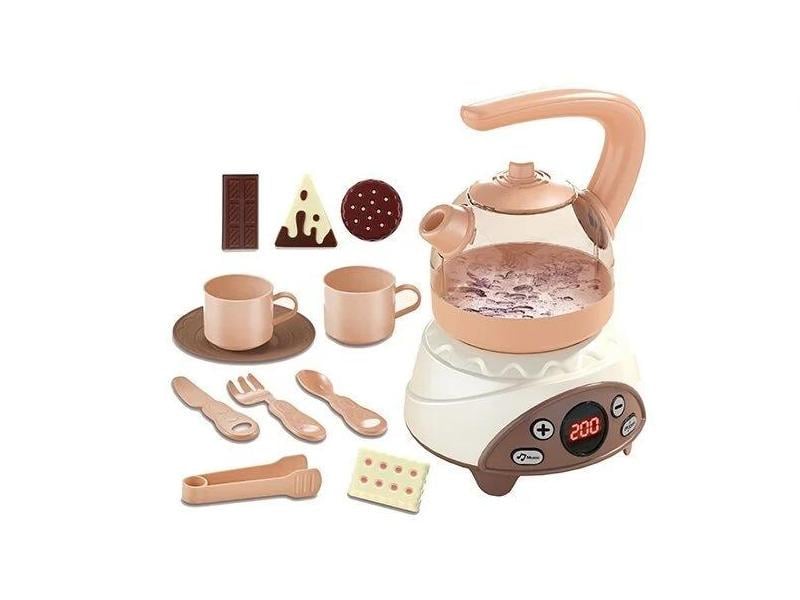 Чайник 9933 A 18 підсвічування/звук/мелодії/імітація кип’ятіння води/регулювання потужності від батарейок (155219)