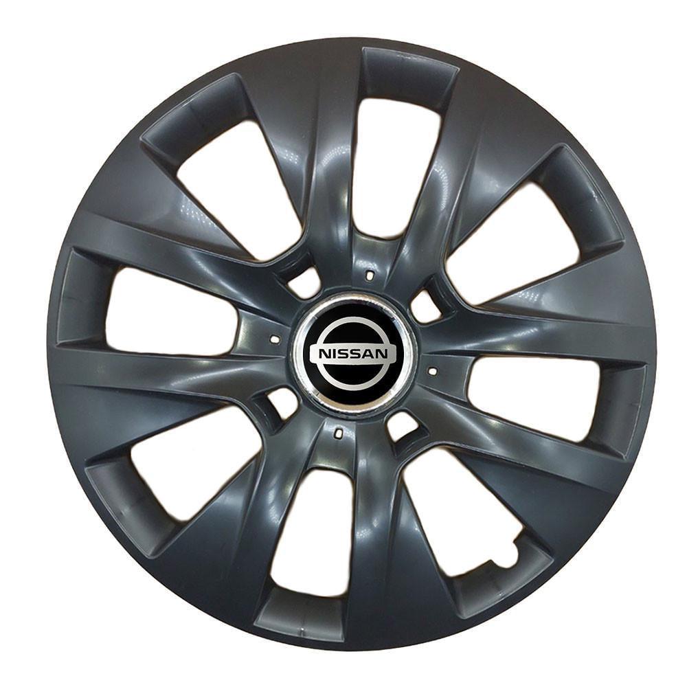 Колпаки автомобильные R15 SJS Nissan 334 4 шт. Черный