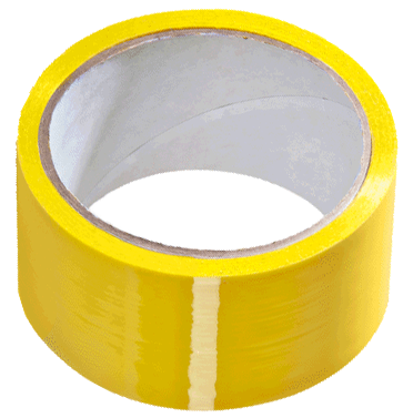 Скотч упаковочный 45 мм х 60 м Желтый (3527)