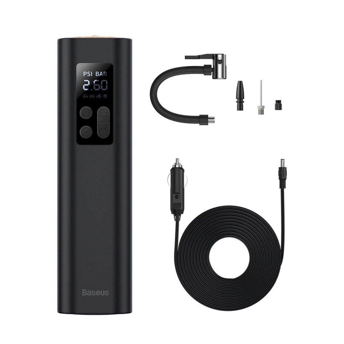 Автомобільний насос BASEUS Super Mini Inflator Pump Black