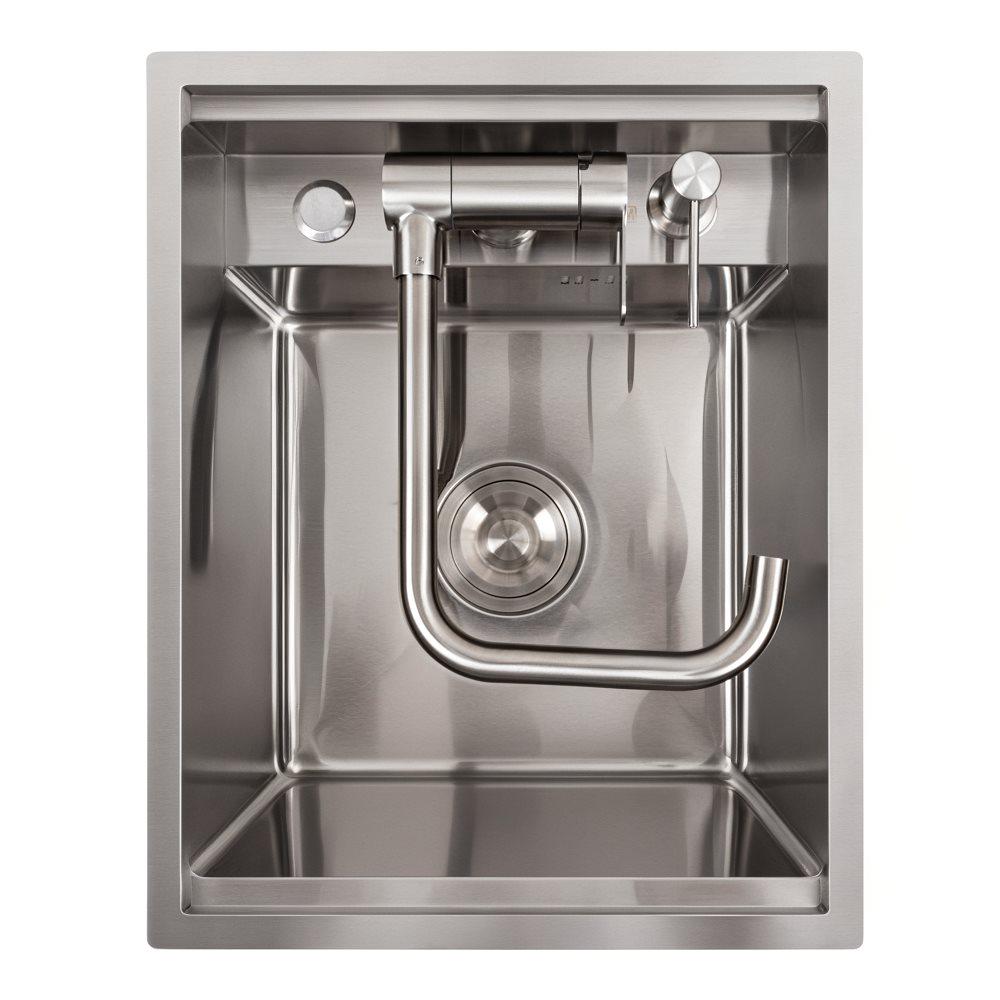 Мойка кухонная Platinum Handmade CM 40х50 скрытая нержавеющая сталь - фото 6 Мойка кухонная Platinum Handmade CM 40х50 скрытая нержавеющая сталь - фото 6