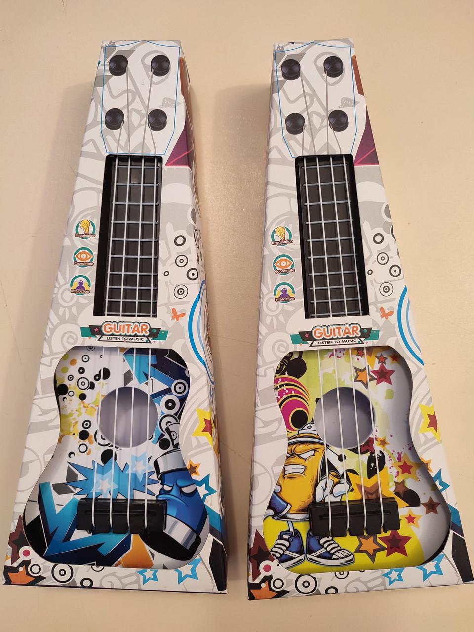 Іграшка маленька дитяча гітара 25 см - фото 7