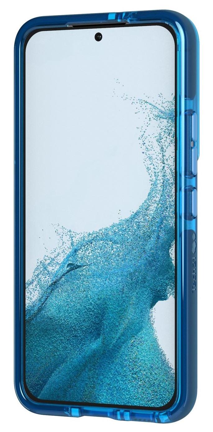 Противоударный чехол силиконовый Tech21 Evo Check для Samsung Galaxy S22 (6.1 ) Blue - фото 8