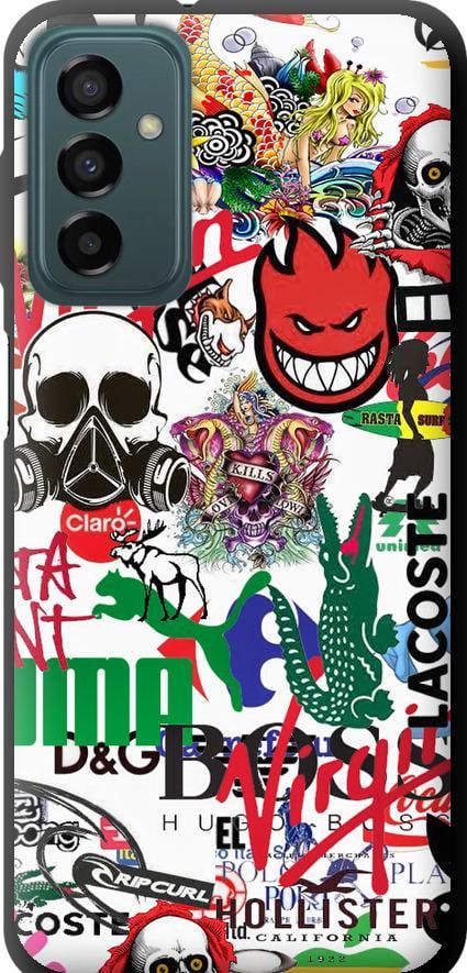 Чехол на Samsung Galaxy M13 M135 Many different logos (4022b-2765-42517) Чехол на Samsung Galaxy M13 M135 Many different logos (4022b-2765-42517)