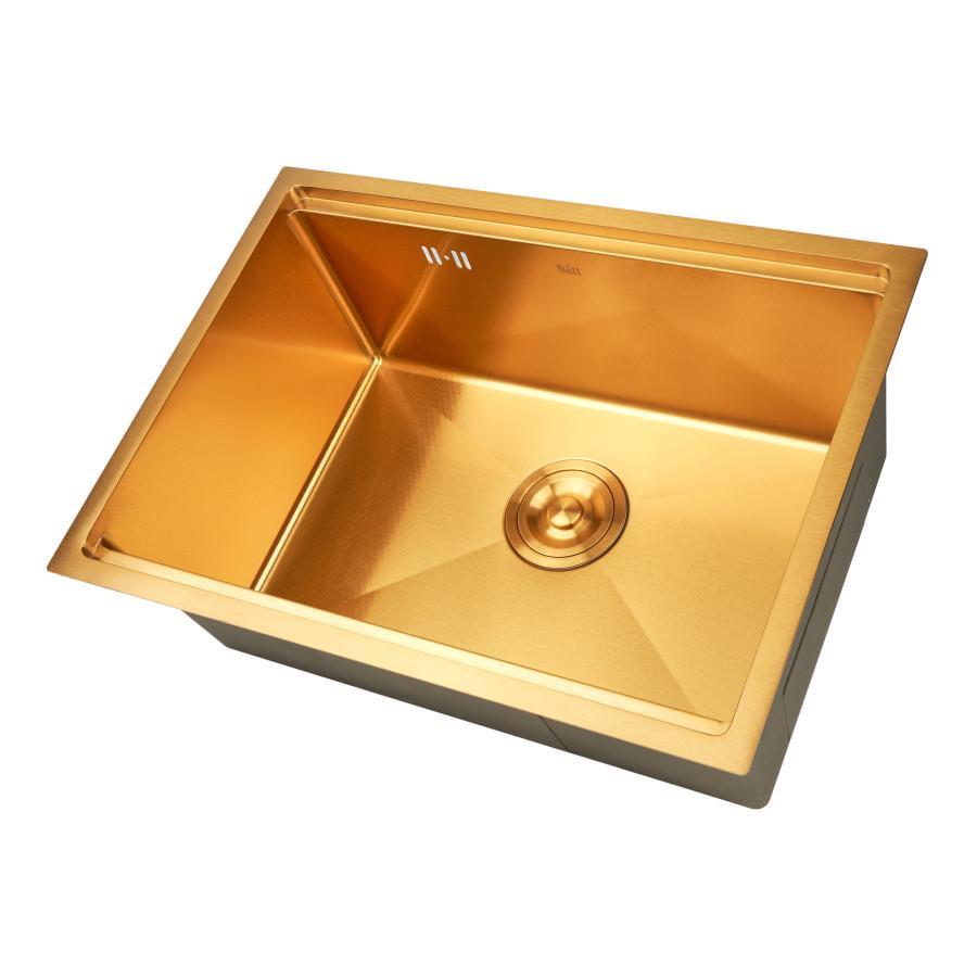Мойка для кухни интегрированная Nett NGS-5742 Decor Honeycomb нержавеющая сталь 1 мм Золотой (NET-043520)
