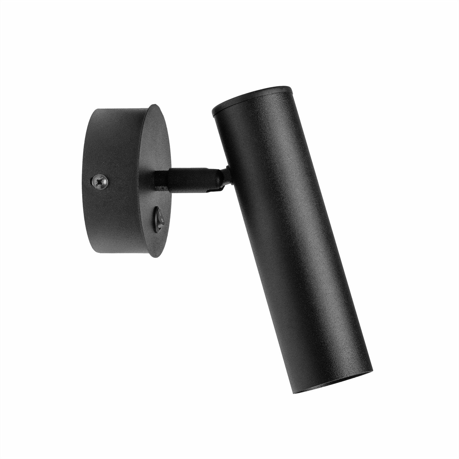 Спот з вимикачем настінний Atmolight Pelikan W180-BT Black