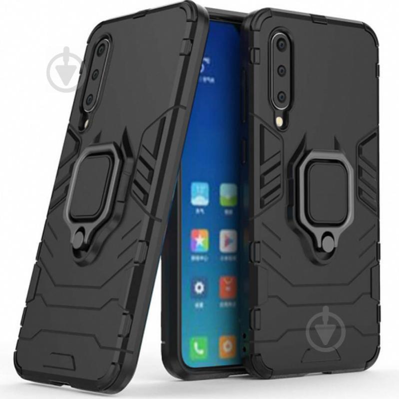 Ударопрочный чехол Epik Transformer Ring под магнитный держатель для Xiaomi Mi 9 Черный (700197)