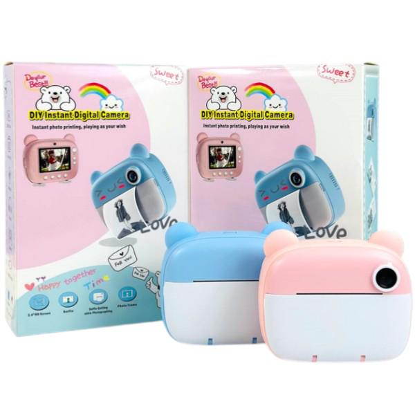 Фотоапарат дитячий з миттєвим друком Happy Day Рожевий - фото 3 Фотоапарат дитячий з миттєвим друком Happy Day Рожевий - фото 3