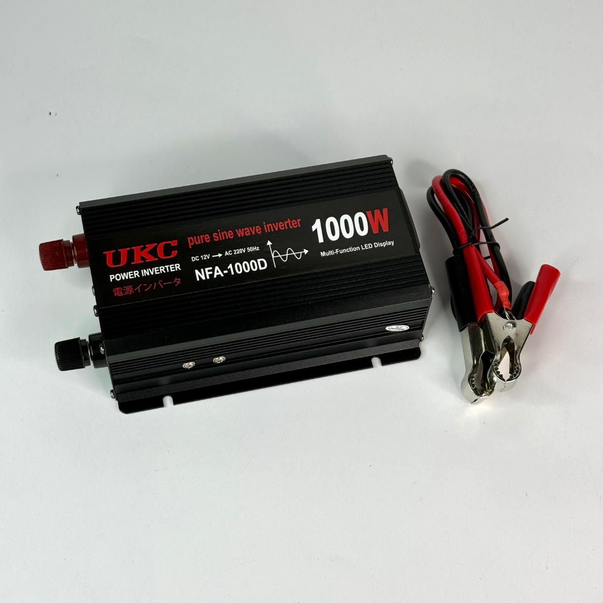 Преобразователь напряжения AC-DC 12-220V NFA-1000D с чистой синусоидой 1000W LED дисплей (UKC -RB-299)