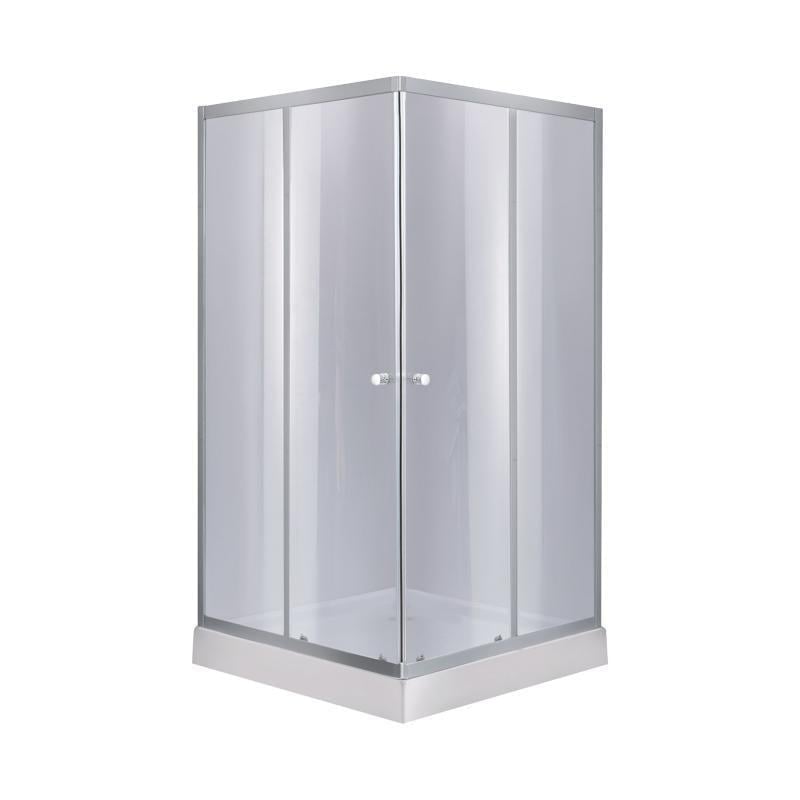 Душова кабіна Lidz Wawel SC80x80.SAT.LOW.GR скло тоноване 4 мм з піддоном Mazur (46748)