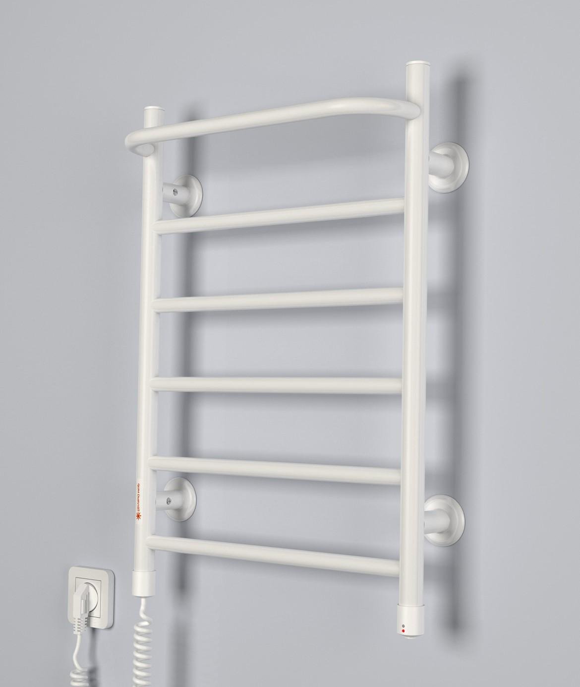 Полотенцесушитель электрический Теплий мир Trend N 1 L с полкой 600х435 мм Белый