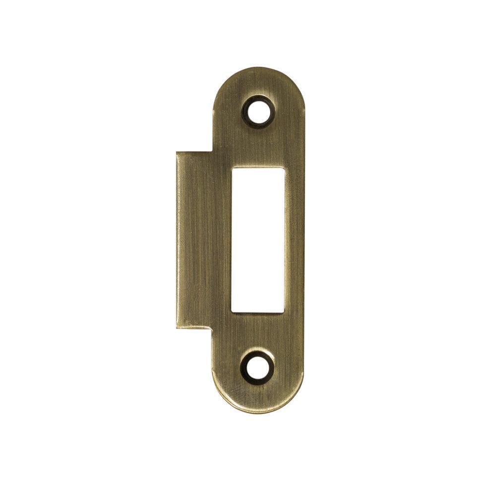 Плоская ответная планка AGB LATCH прямая Старая бронза (B.01000.09.12)