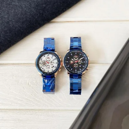 Наручний годинник Forsining 6909 Blue/Cuprum/White - фото 6 Наручний годинник Forsining 6909 Blue/Cuprum/White - фото 6