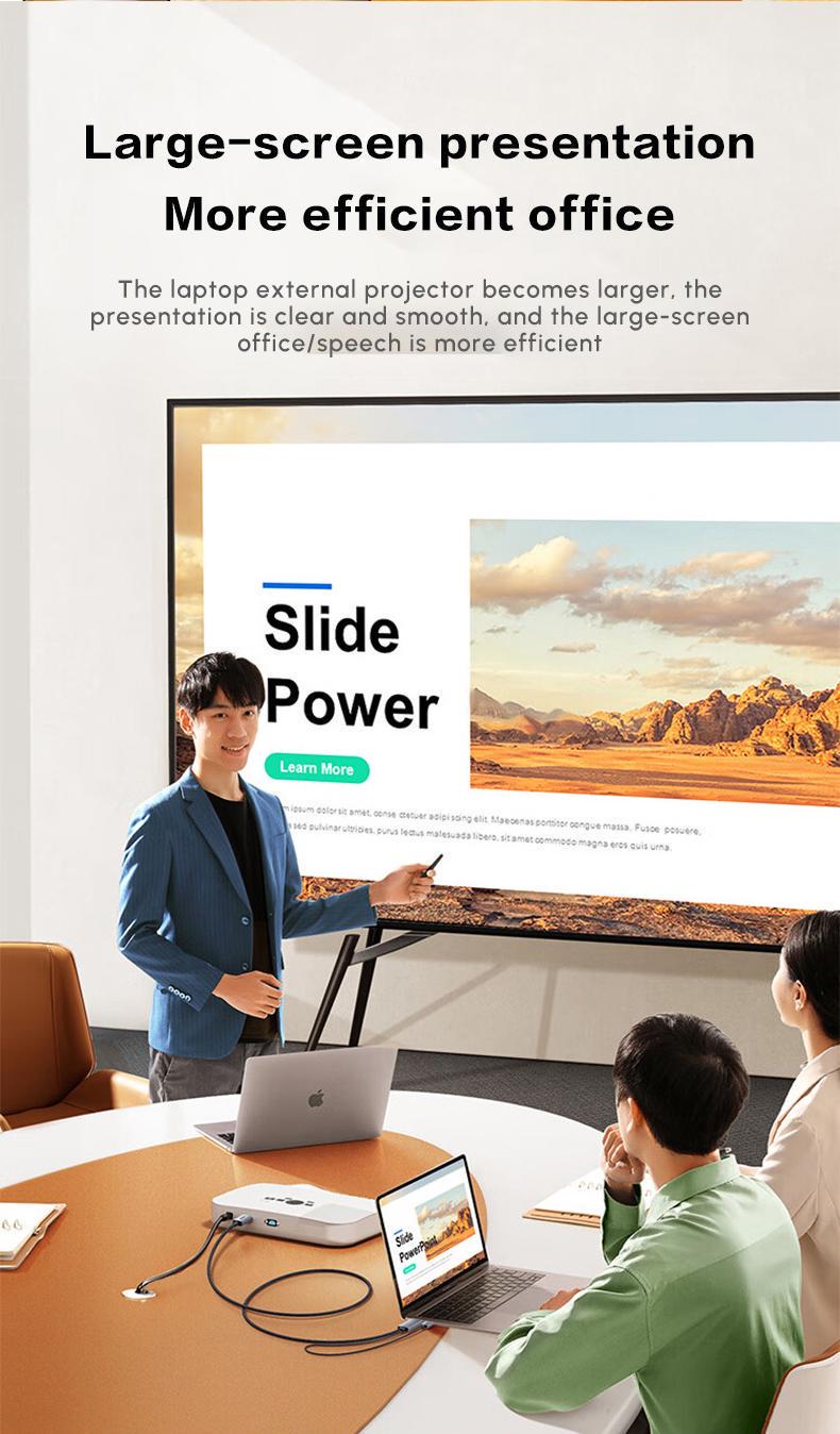 Кабель UGREEN HDMI для DisplayPort 4K 60Hz/1080P 240Hz однонаправленный HDMI>DP С питанием USB HDR FreeSync G-Sync 1,5 м Черный (25153) - фото 4