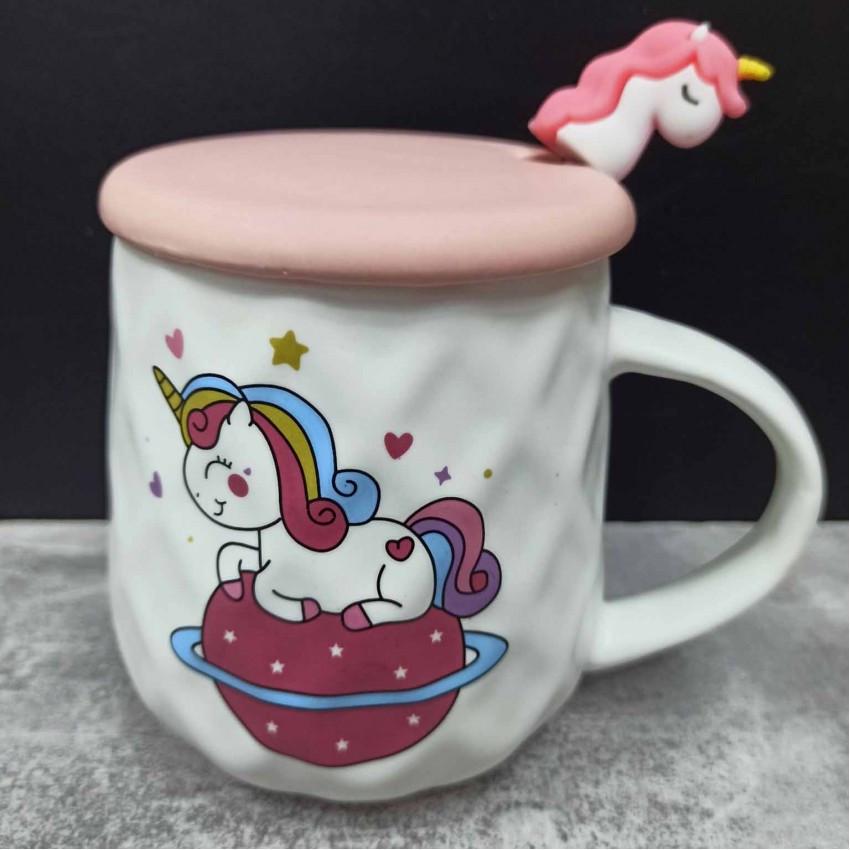 Чашка SNT "Baby Unicorn" с крышкой и ложкой 400 мл (20623)