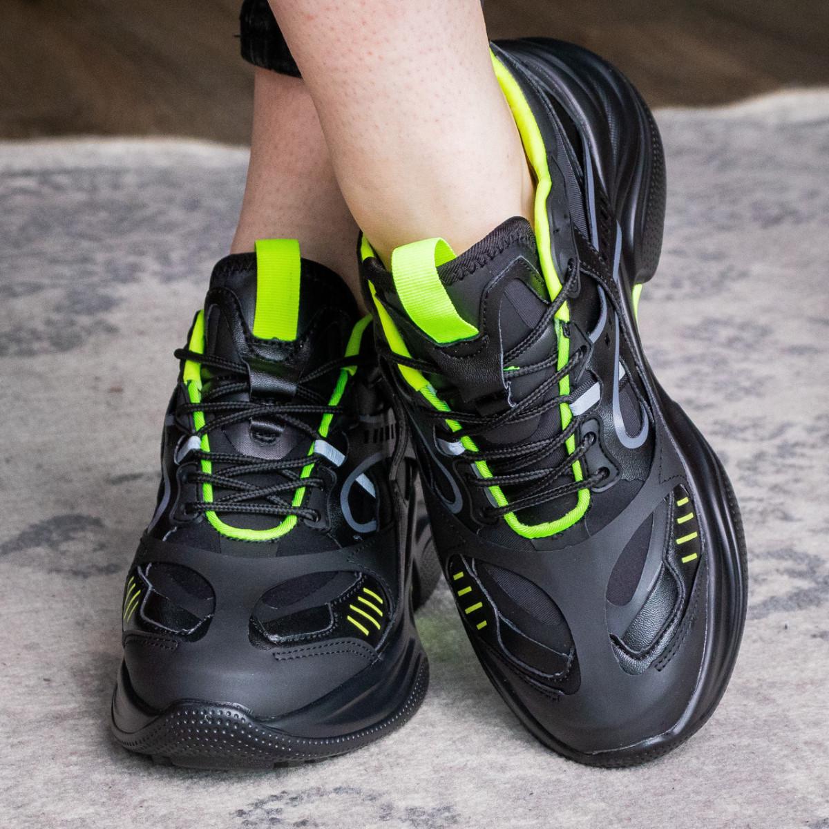 Кроссовки женские Fashion р. 38 24 см Черный (2987)