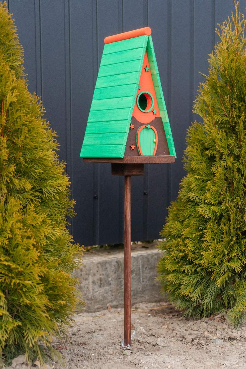 Дом для птиц Андромеда из древесины 325х290х210 мм Светло-Зеленый - фото 7 Дом для птиц Андромеда из древесины 325х290х210 мм Светло-Зеленый - фото 7