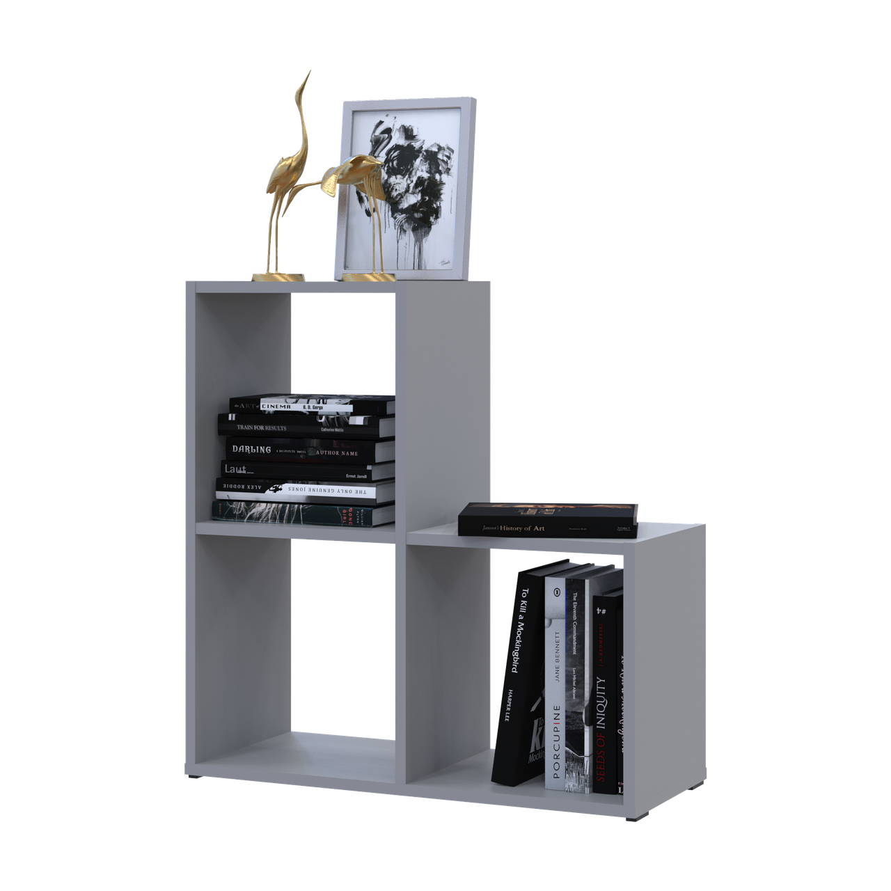 Стеллаж Doros Степь 2х2 Серый открытый 69х28,8х71,4 см (41516177)