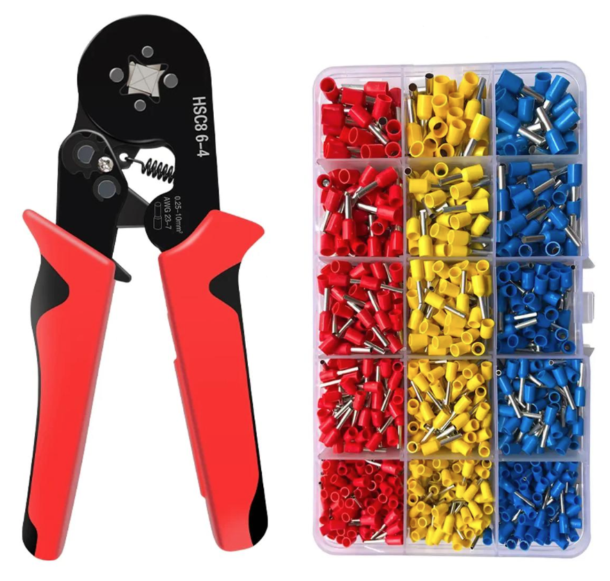 Комплект Tactix HSC8 6-4четырехгранный кримпер с наконечниками 15 видов 1020 шт. (DART.E16)