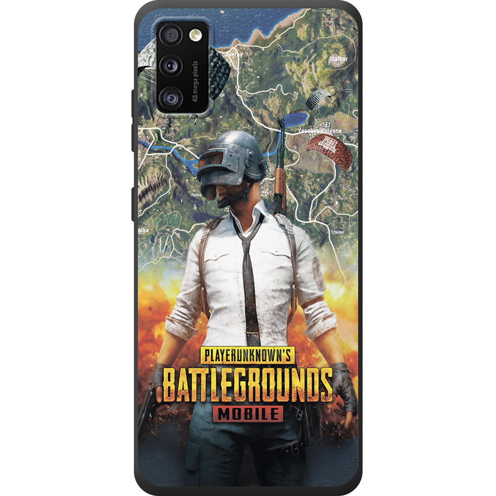 Чехол BoxFace Samsung A415 Galaxy A41 PUBG Mobile Черный силикон (39755-up2309-42020)