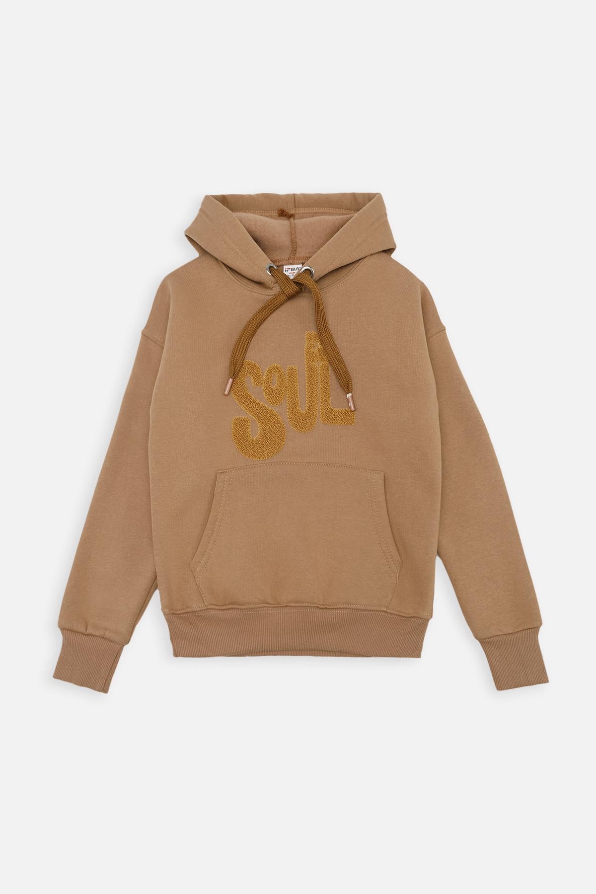 Худи для мальчика ЦБ-00260717 134 см Кофейный (28576073)