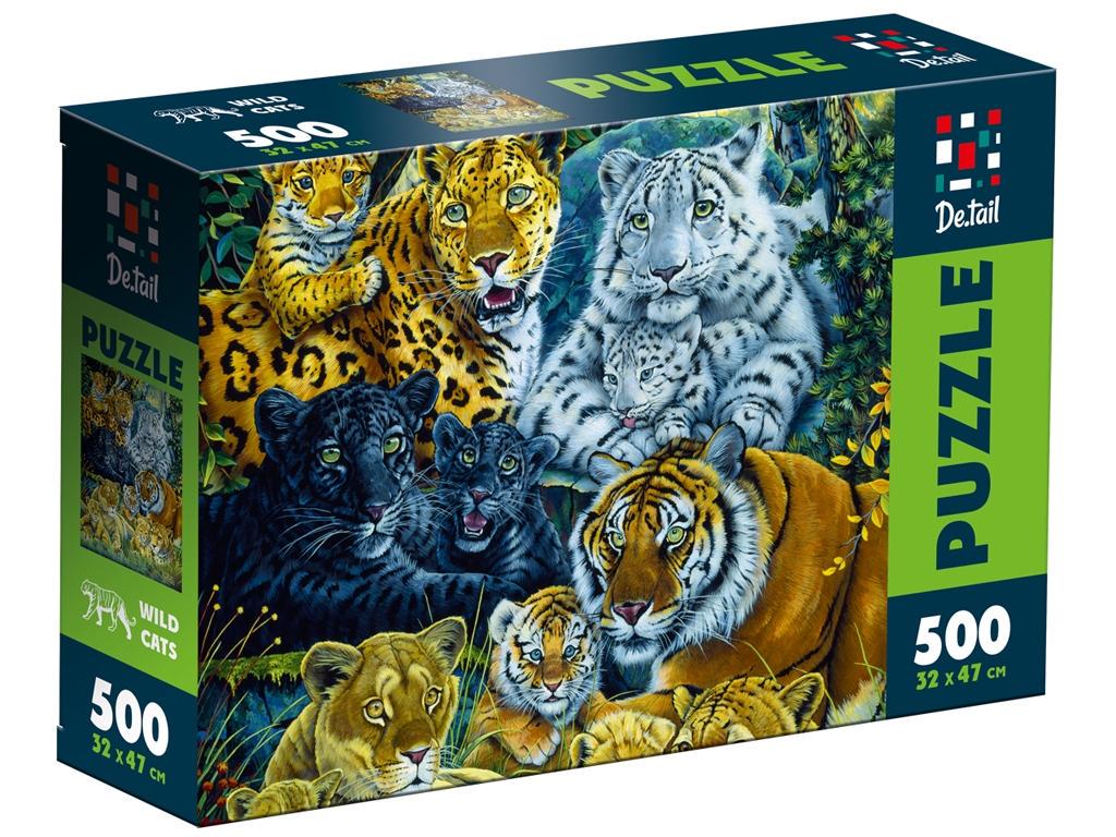 Пазли De.tail. Дикі кішки DT500-14 500 ел. (MTT-189802)