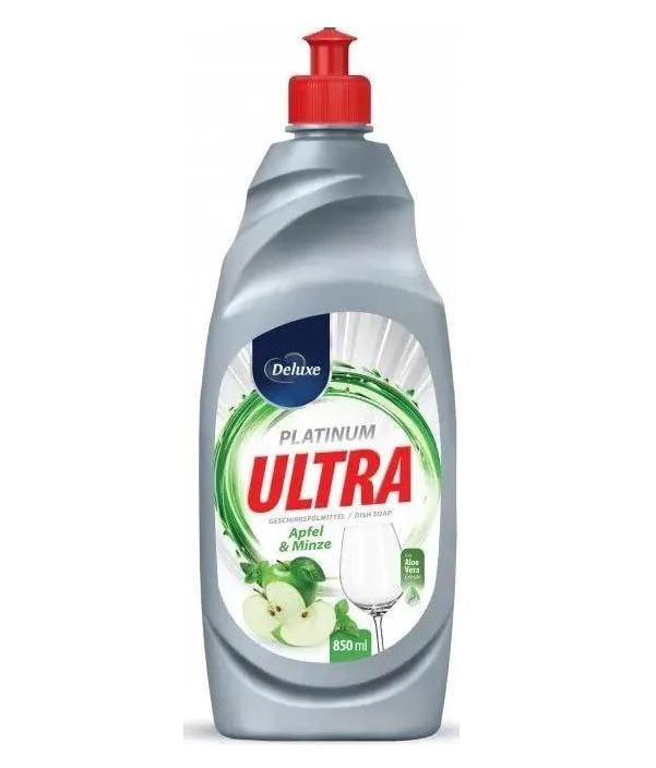 Бальзам для мытья посуды Deluxe Ultra Platinum Яблоко/Мята 850 мл (17106)