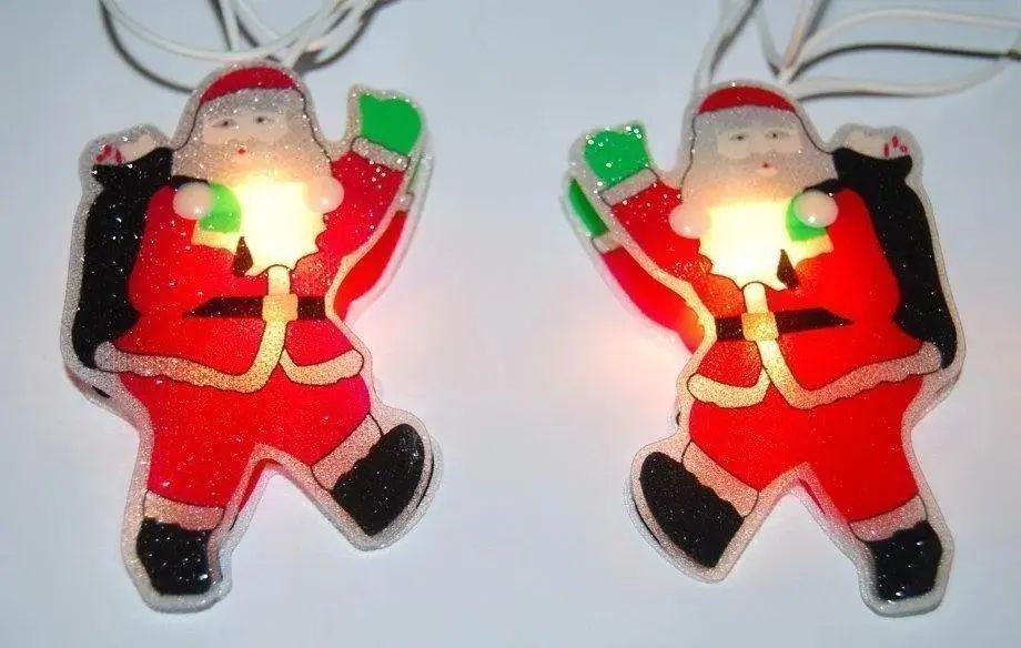 Гірлянда новорічна світлодіодна Санта 20 LED USB на 20 ламп 8 режимів свічення 5 м