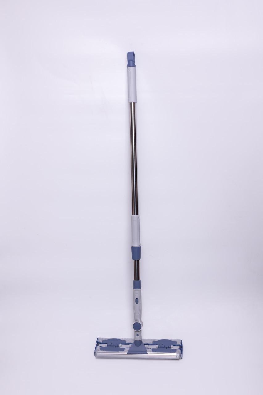 Швабра с металлической ручкой и сменной плоской насадкой для плитки/ламината линолеума (A-035254) - фото 3 Швабра с металлической ручкой и сменной плоской насадкой для плитки/ламината линолеума (A-035254) - фото 3