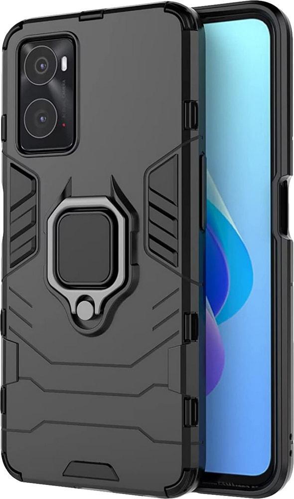 Противоударный чехол OPPO A76 (подставка кольцо) Black (29676-2B)