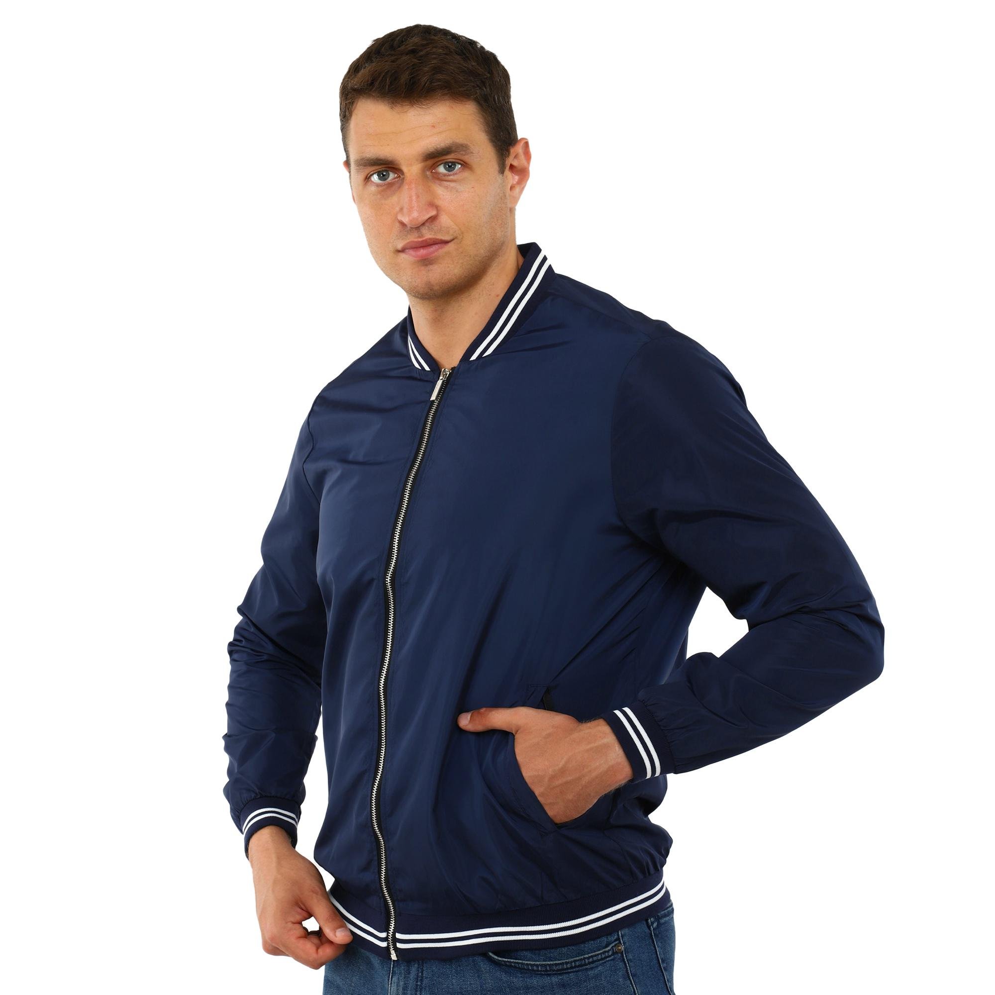 Ветровка спортивная LIDONG LD-604 двухслойная структура 4XL Темно-синий (LD-604_Темно-синий_4XL) - фото 3 Ветровка спортивная LIDONG LD-604 двухслойная структура 4XL Темно-синий (LD-604_Темно-синий_4XL) - фото 3