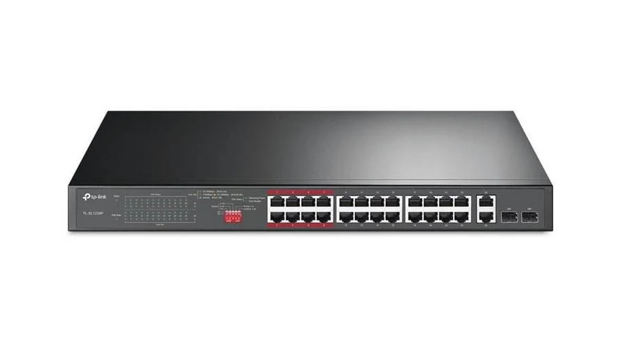 Комутатор TP-Link TL-SL1226P 24xFE/24xPoE+ 250W 2xGE 2xcomboGE/SFP 19" 1U (2979394206)